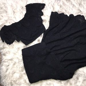 Nightcap For Free People NWT Black Top/Skirt Combo